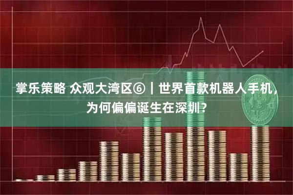 掌乐策略 众观大湾区⑥｜世界首款机器人手机，为何偏偏诞生在深圳？