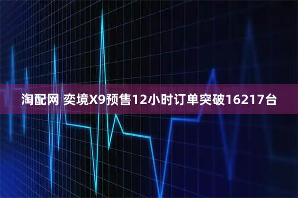 淘配网 奕境X9预售12小时订单突破16217台
